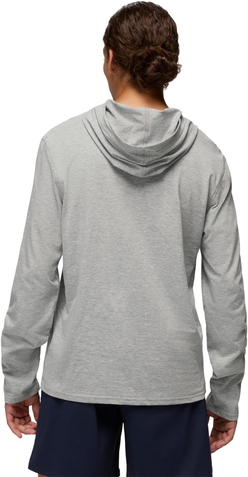 prAna LS Hooded Tee - Mens - heather grey 1
