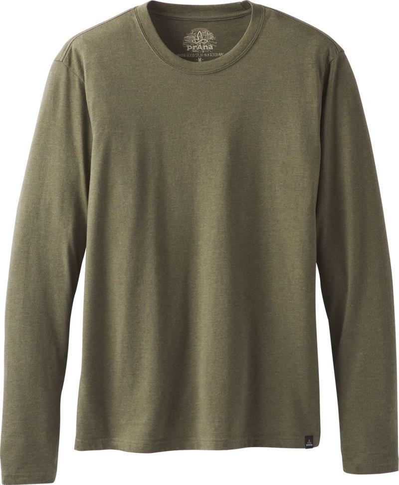 prAna LS T-Shirt - Mens - Cargo Green Heather 1