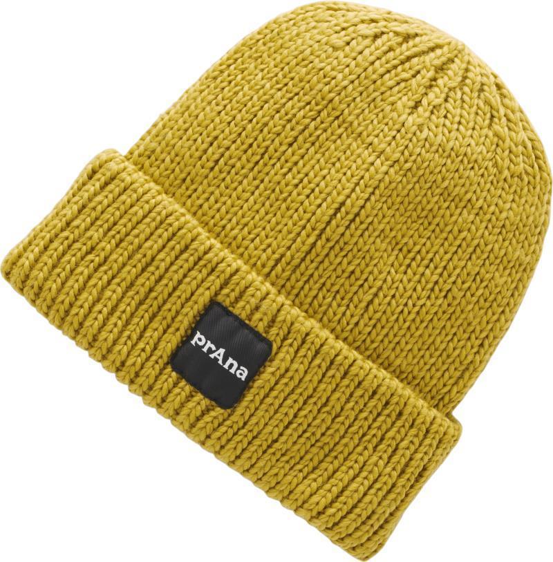 prAna Logo Beanie - Citron 1