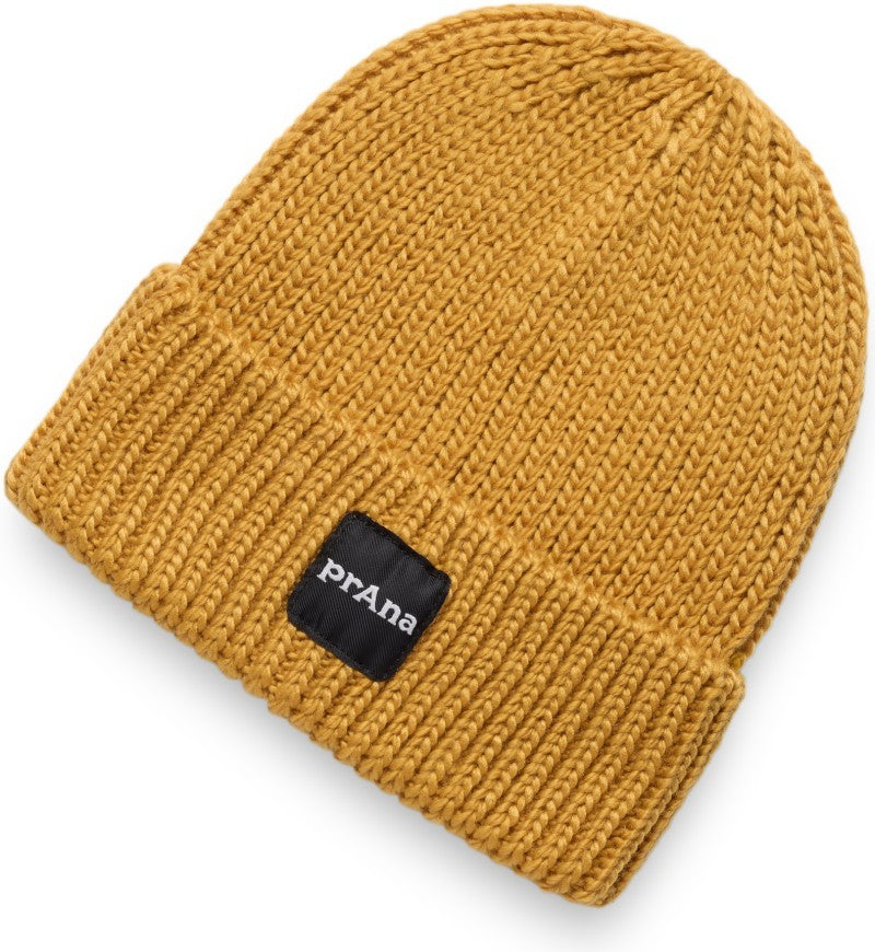 prAna Logo Beanie - dijon 1