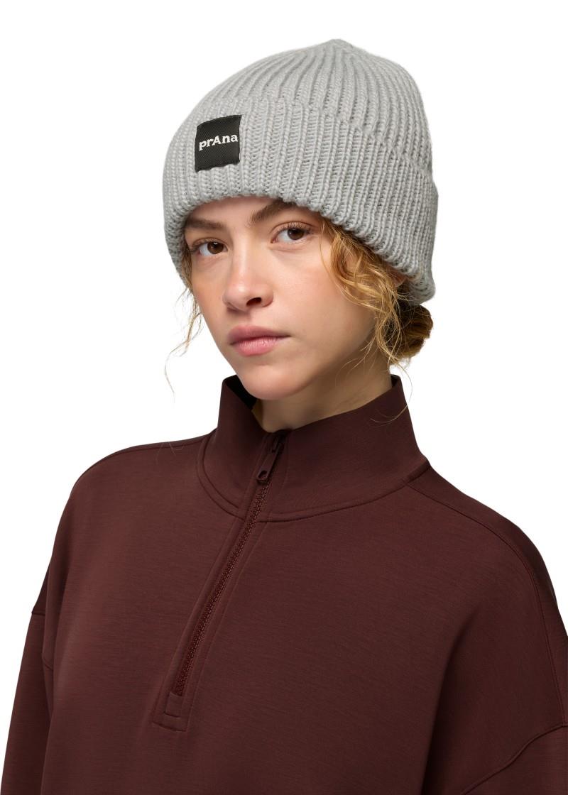 prAna Logo Beanie - river rock 1