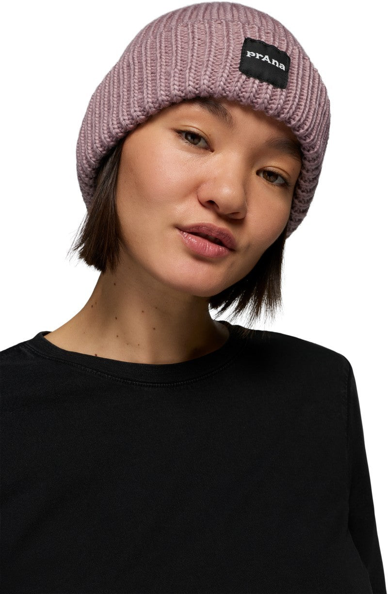prAna Logo Beanie - shroom 1