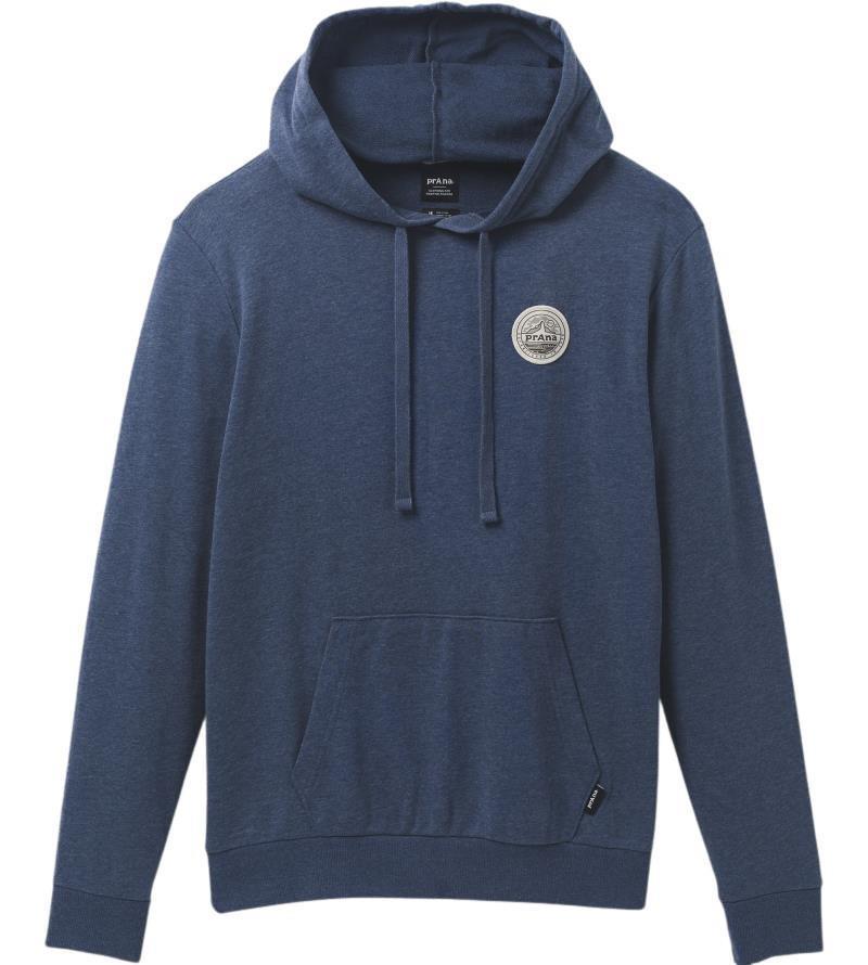 prAna Patch Hoodie - Mens - denim heather 1