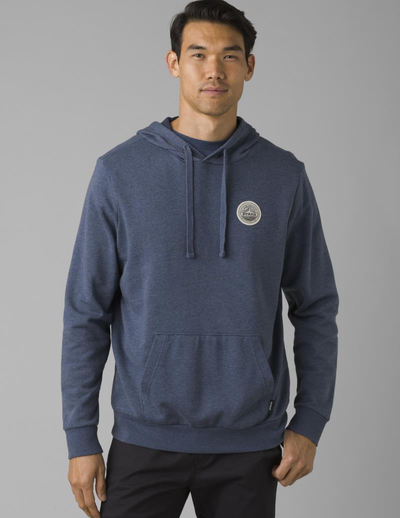 prAna Patch Hoodie - Mens - denim heather 1
