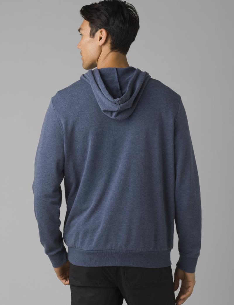 prAna Patch Hoodie - Mens - denim heather 1