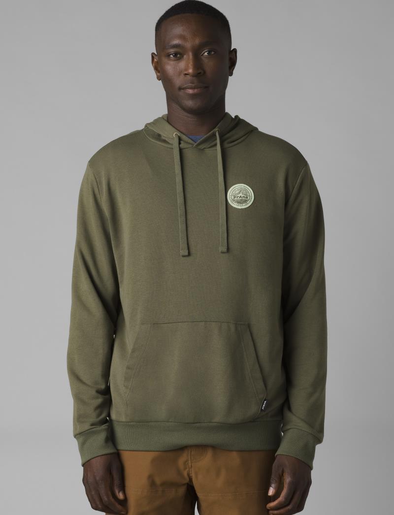 prAna Patch Hoodie - Mens - rye green 1