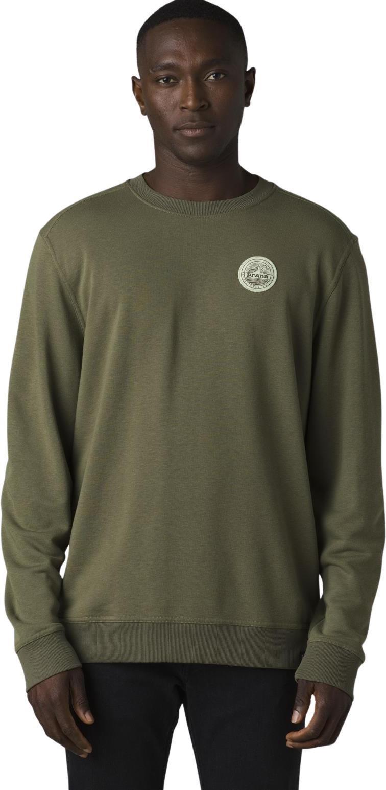 prAna Patch Pullover Crew - Mens - rye green 1