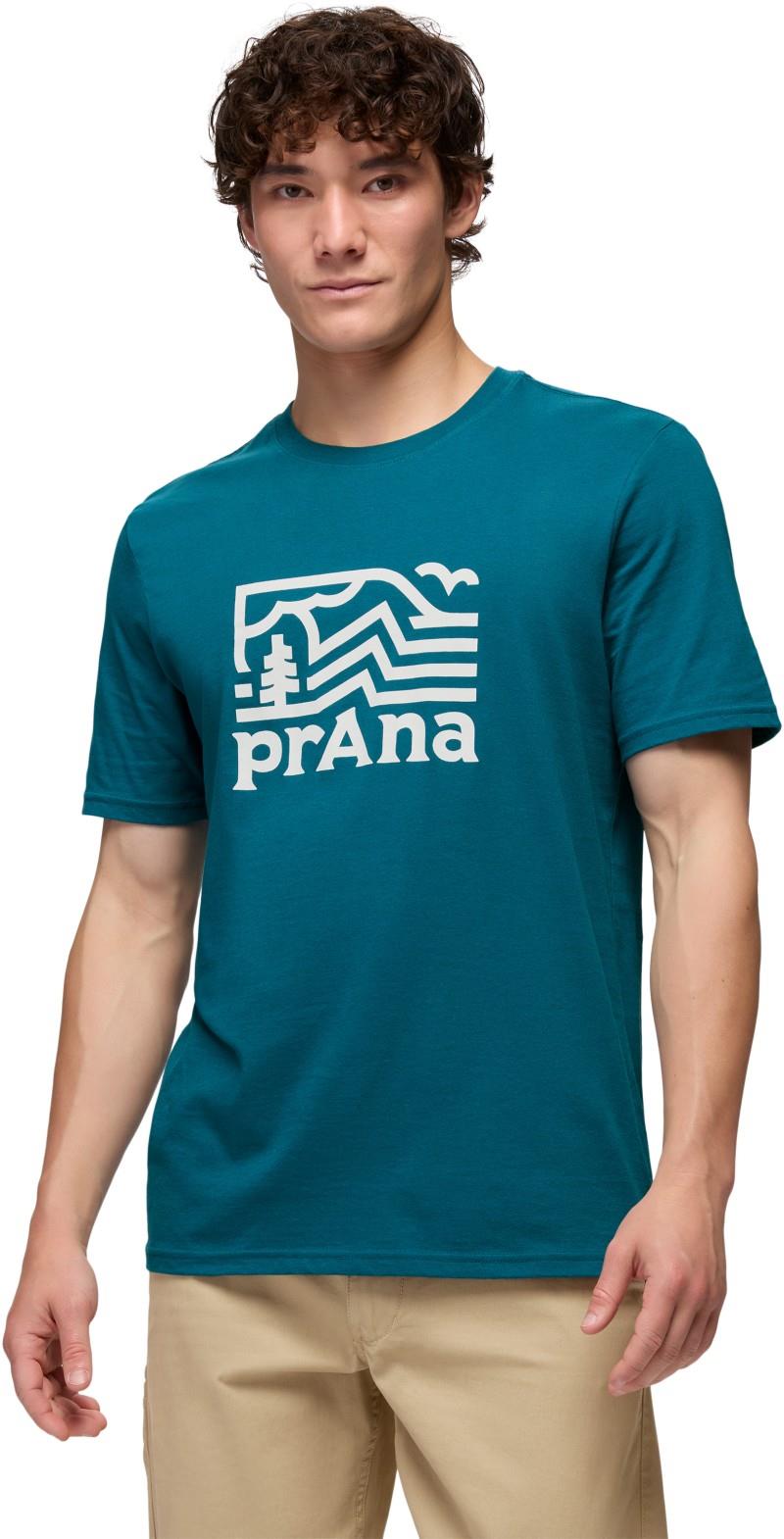 prAna Peak Path SS Tee - Mens - blue coral 1