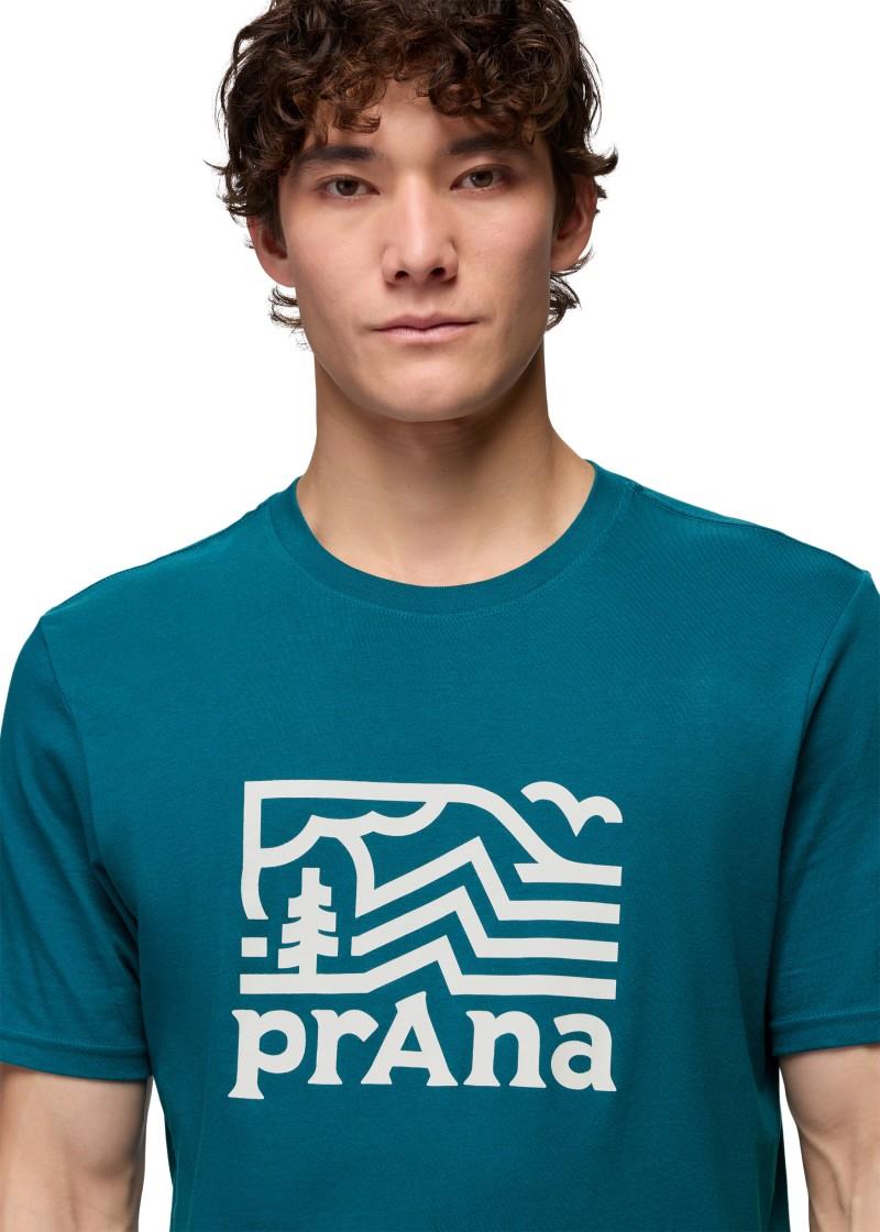 prAna Peak Path SS Tee - Mens - blue coral 1