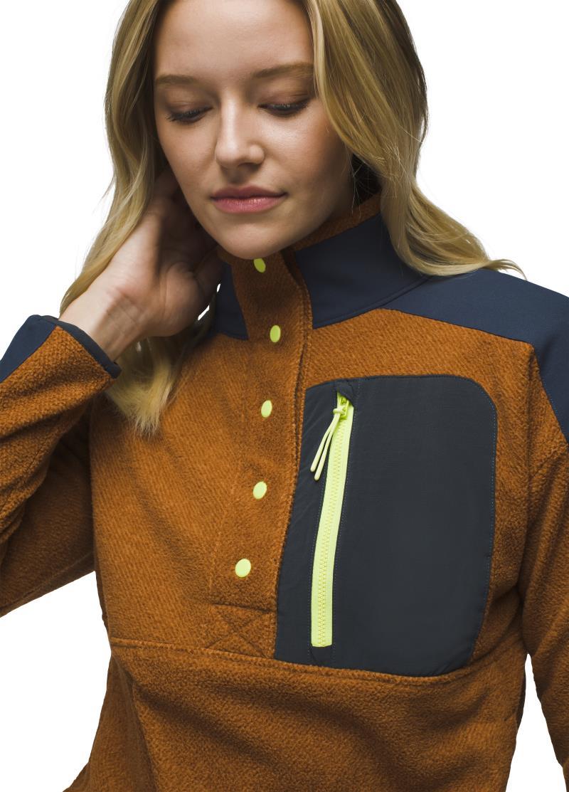 prAna Peak Snap Up Fleece - Womens - Clay 4