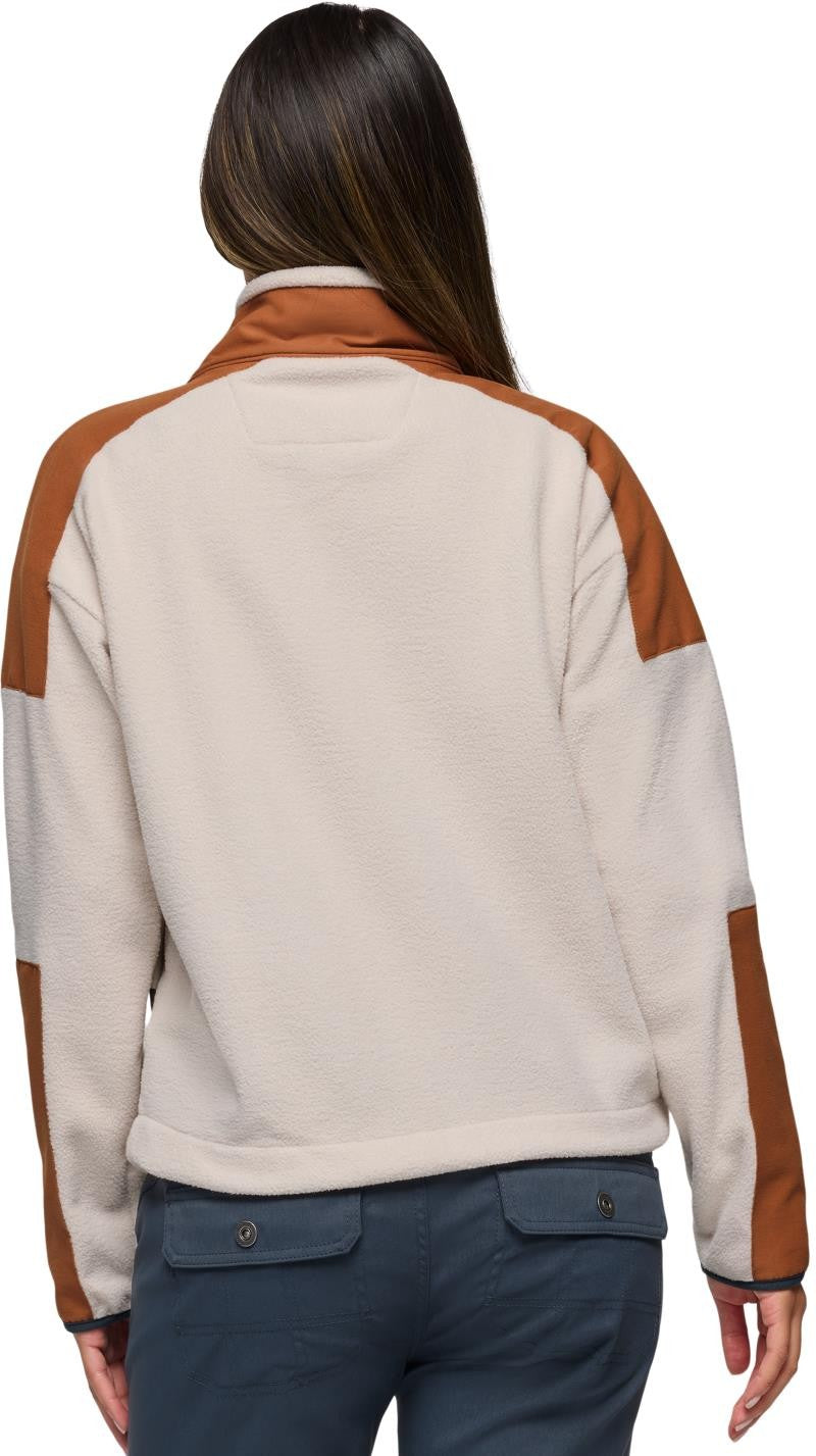 prAna Peak Snap Up Fleece - Womens - almond / tawny 1