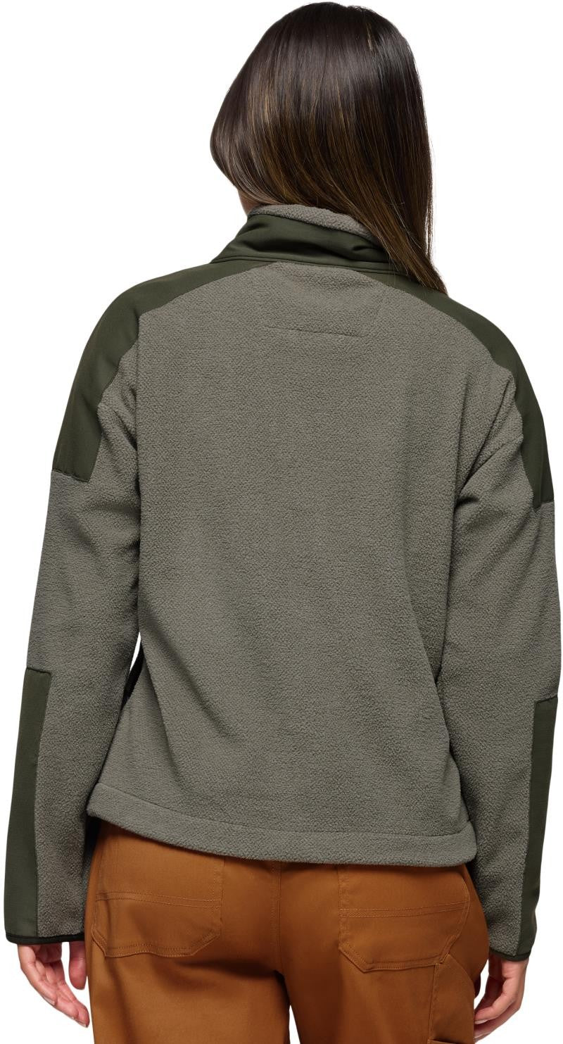 prAna Peak Snap Up Fleece - Womens - thyme / spruce 1