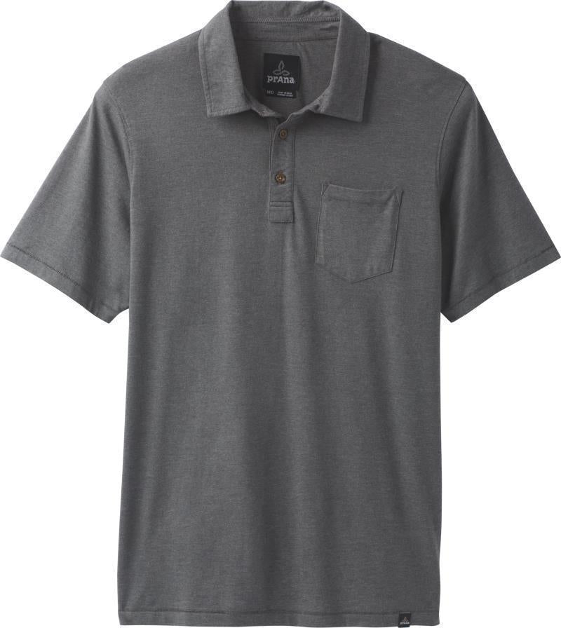 prAna Polo - Tall - Mens - Charcoal Heather 1