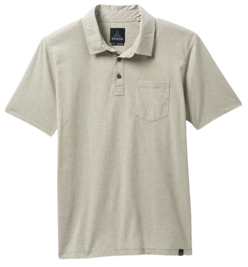 prAna Polo - Tall - Mens - Coastal Sage Heather 1