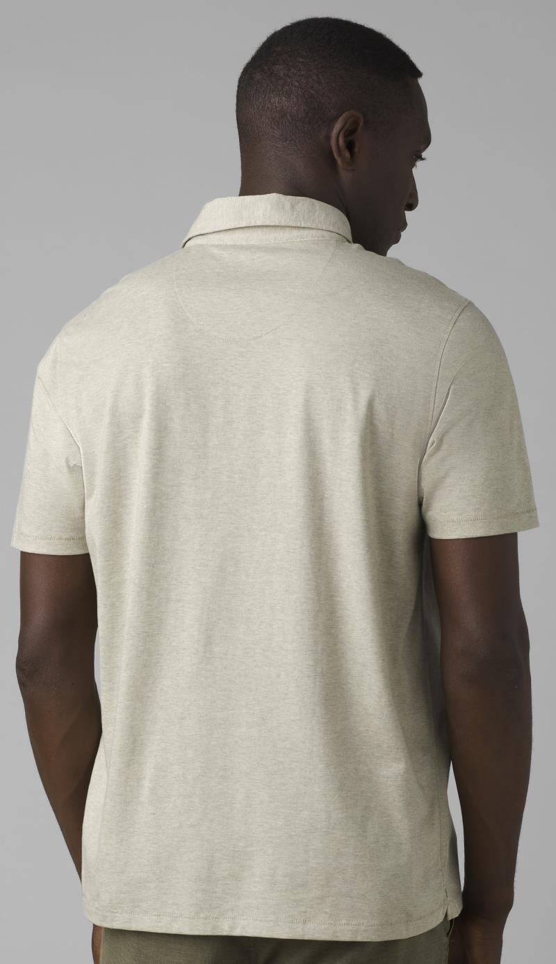 prAna Polo - Tall - Mens - Coastal Sage Heather 3