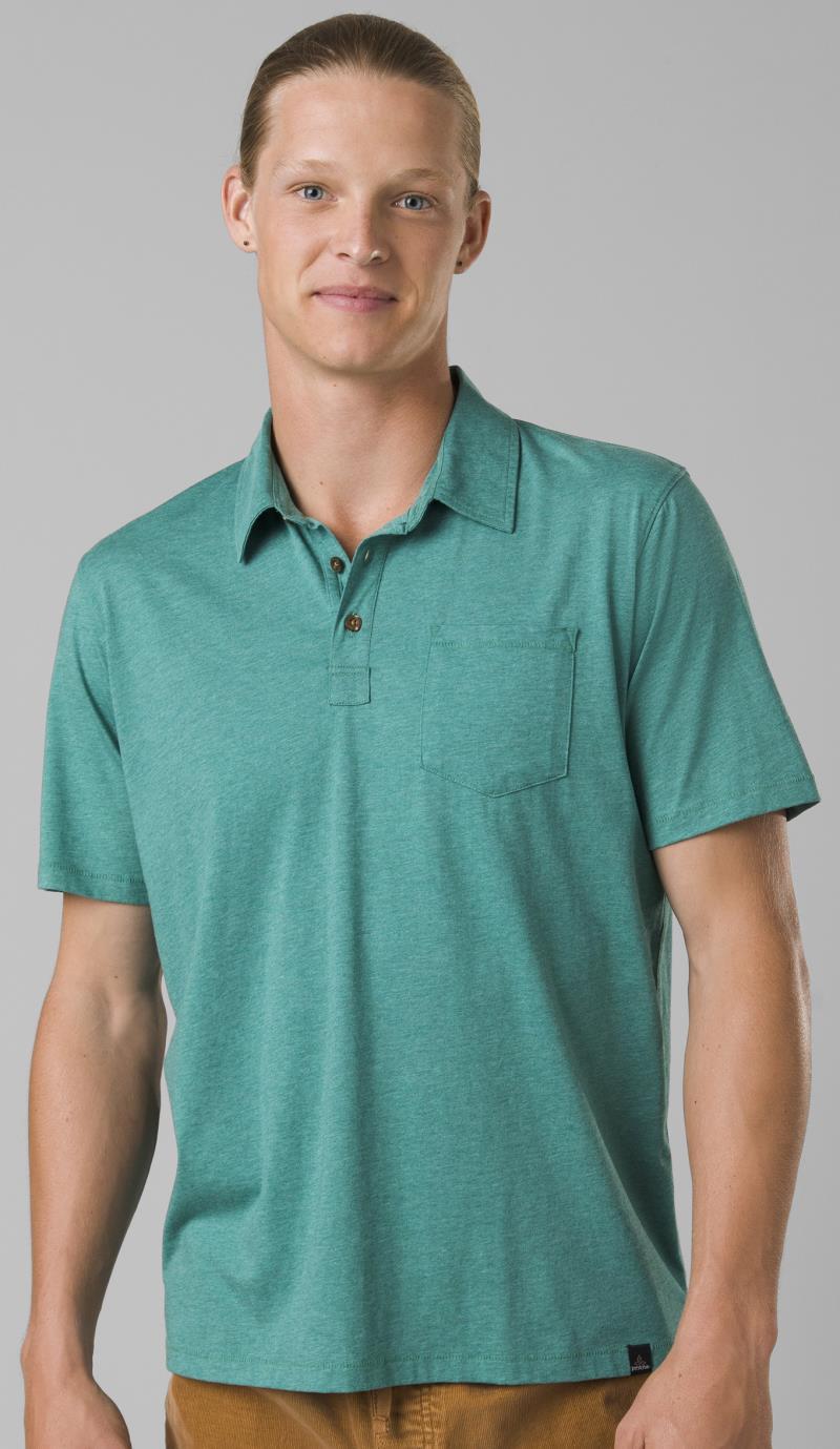 prAna Polo - Tall - Mens - Cove Heather 2