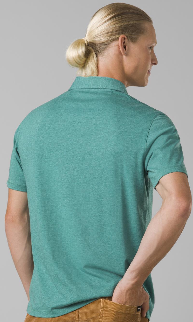 prAna Polo - Tall - Mens - Cove Heather 3