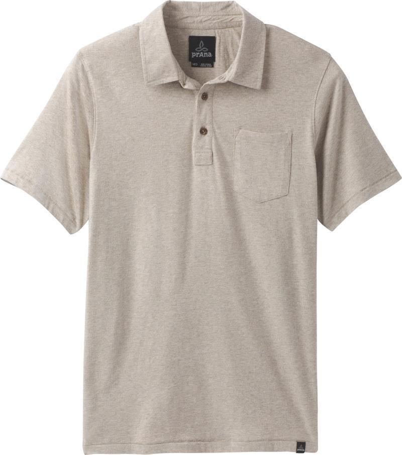 prAna Polo - Tall - Mens - Dark Khaki Heather 1