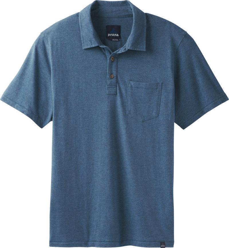 prAna Polo - Tall - Mens - Denim Heather 1