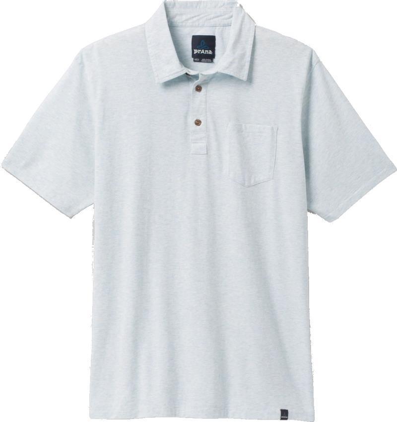 prAna Polo - Tall - Mens - Ice Blue Heather 1