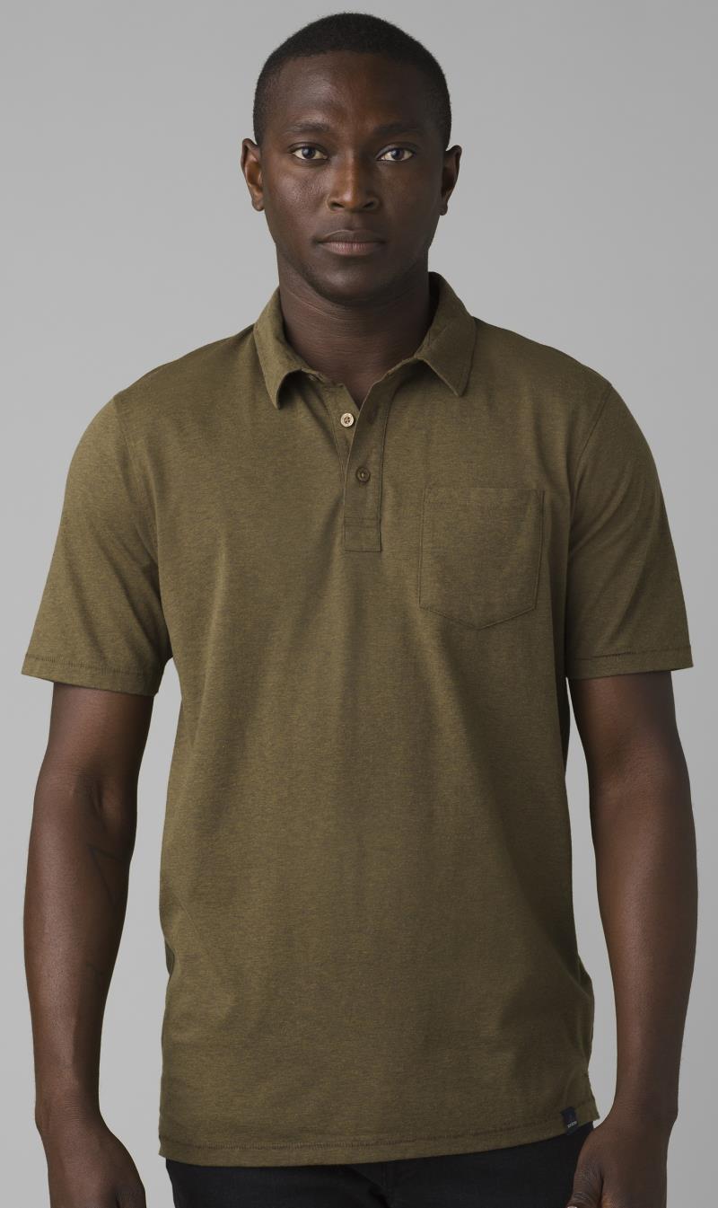 prAna Polo - Tall - Mens - Peat Heather 2