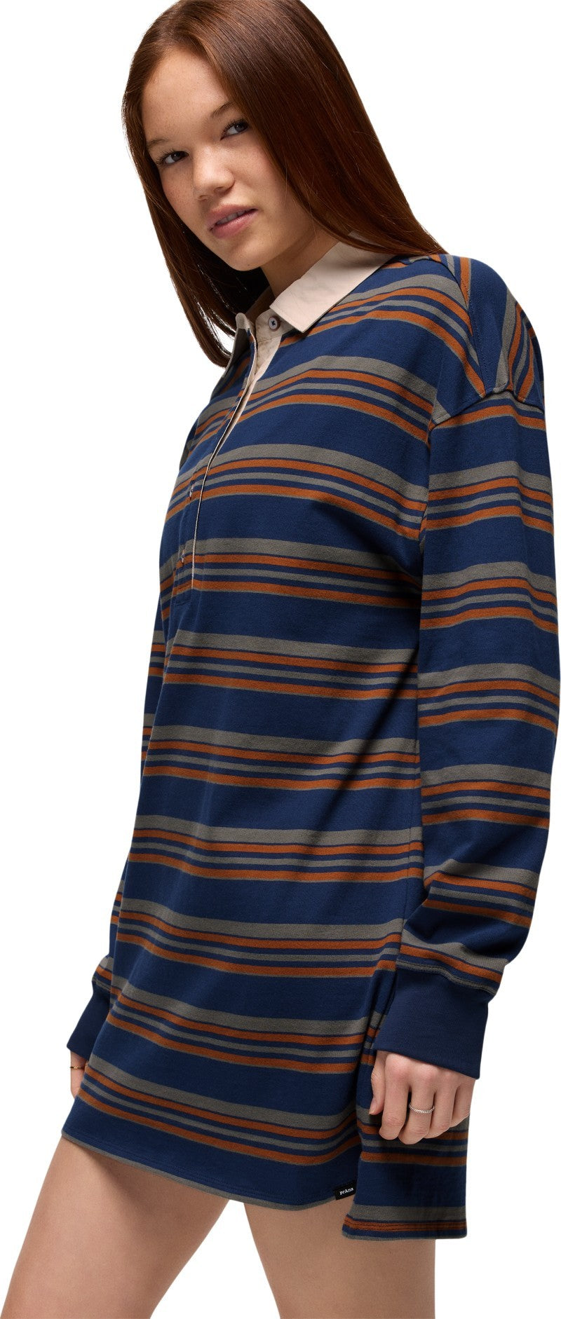 prAna Rugby Dress - capulet blue stripe 1