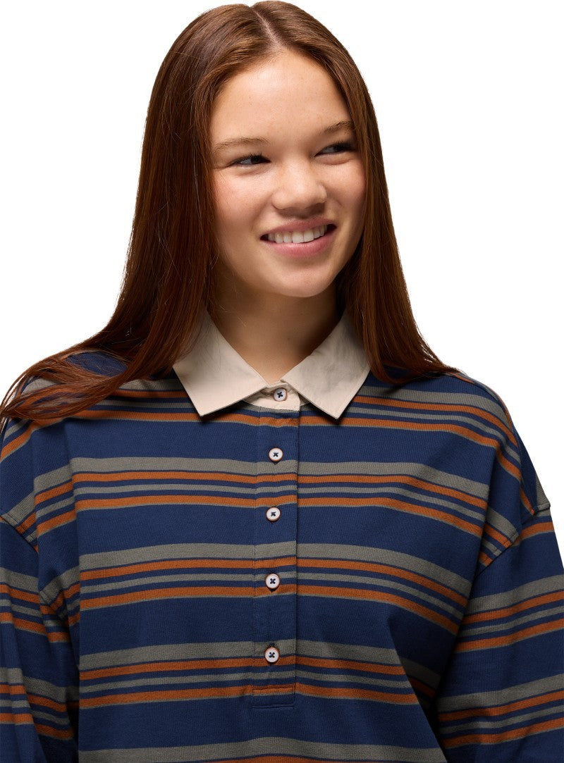 prAna Rugby Dress - capulet blue stripe 1