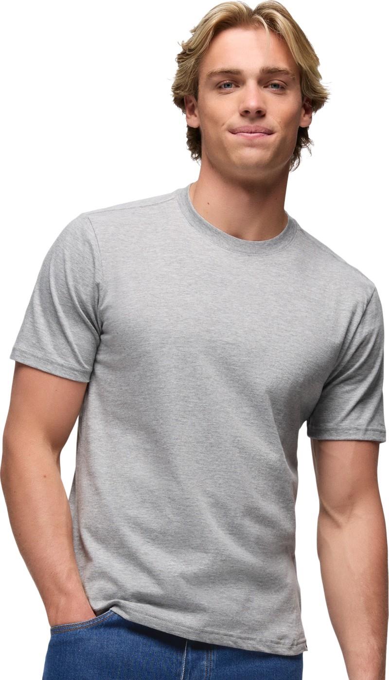 prAna SS Tee - Mens - heather grey 1