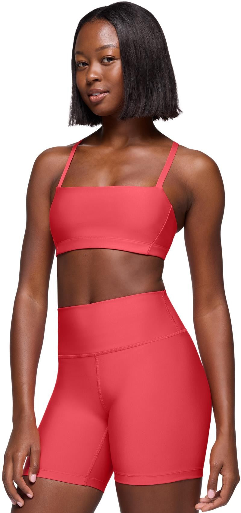 prAna Sculpt Adjustable Bra - rose fire 1