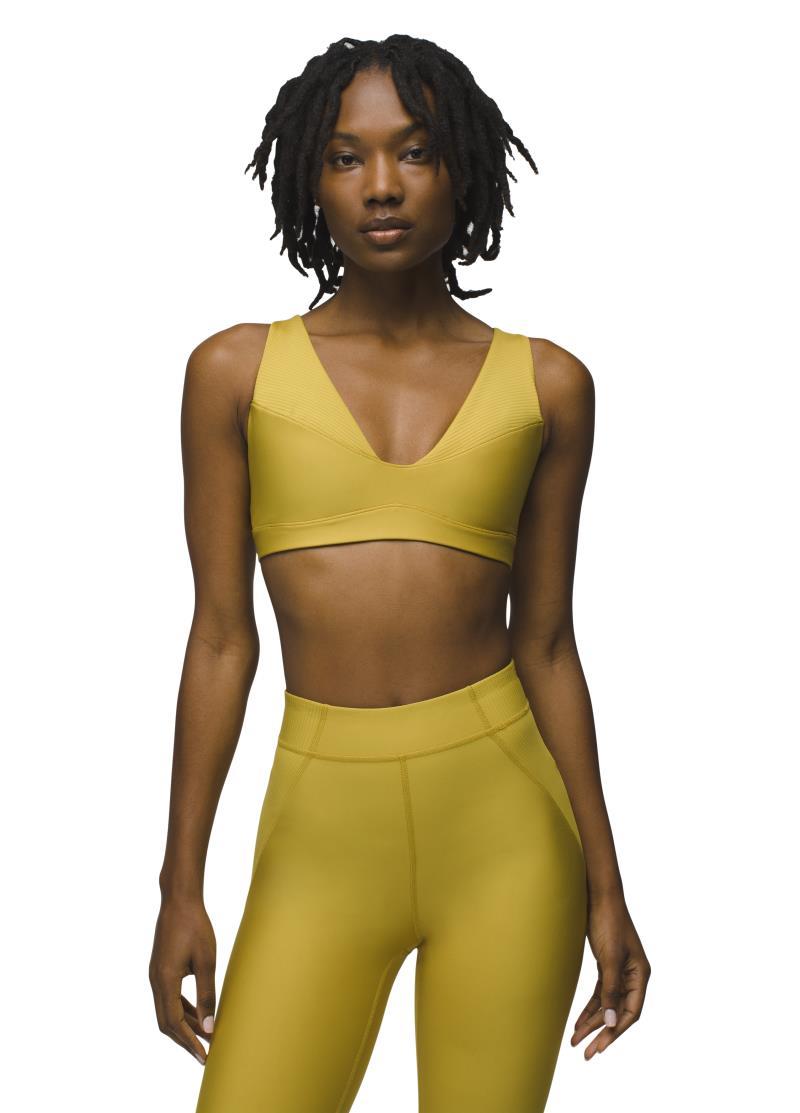 prAna Sculpt Send Off Bra - Golden Leaf 2