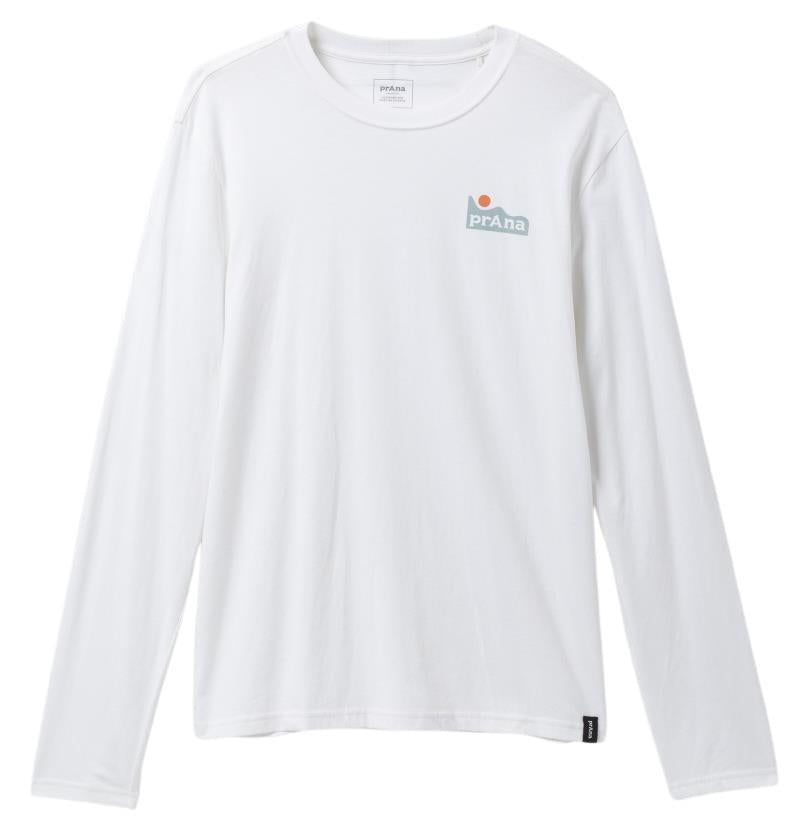prAna Tides LS Tee - Standard - Mens - white 1