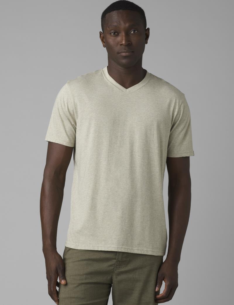 prAna V-Neck SS T-Shirt - Standard - Mens - Coastal Sage Heather 2