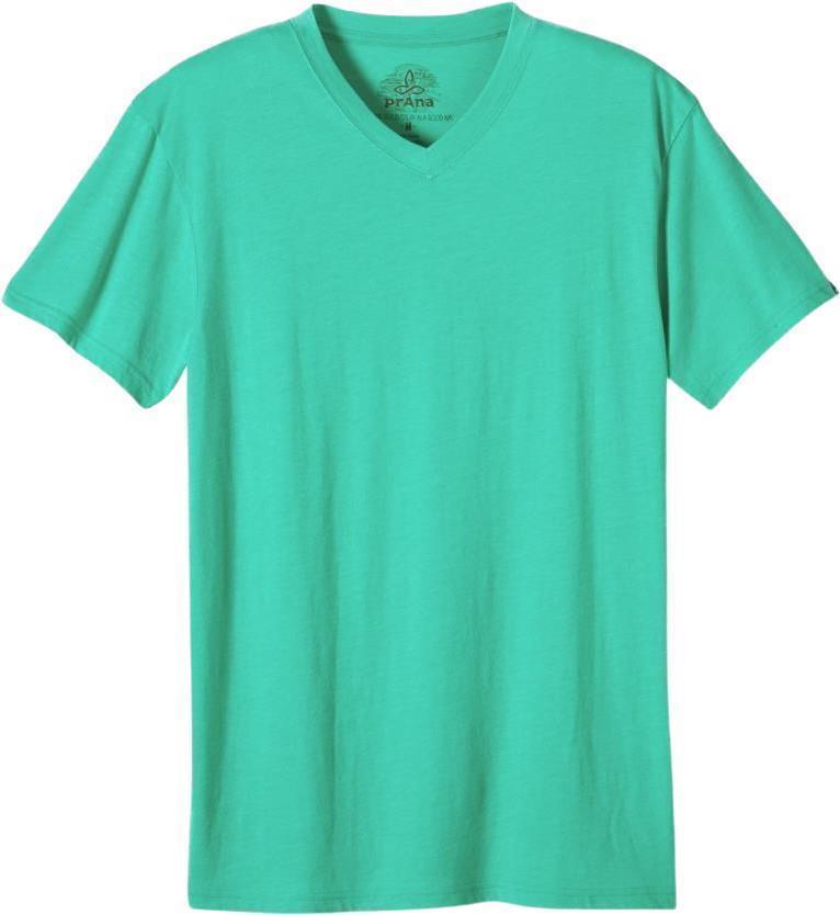 prAna V-Neck SS T-Shirt - Standard - Mens - Mint Heather 1