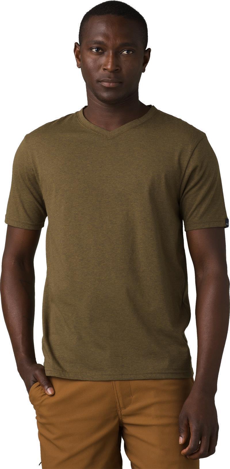 prAna V-Neck SS T-Shirt - Standard - Mens - Peat Heather 2
