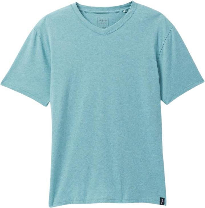 prAna V-Neck SS T-Shirt - Standard - Mens - aqua heather 1