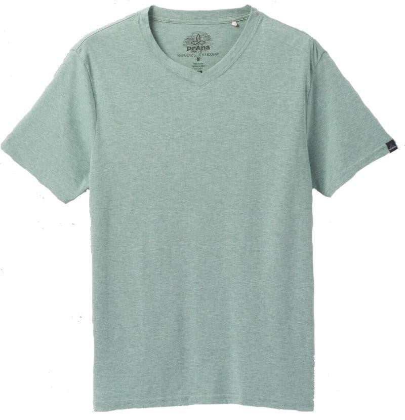 prAna V-Neck SS T-Shirt - Standard - Mens - oasis heather 1
