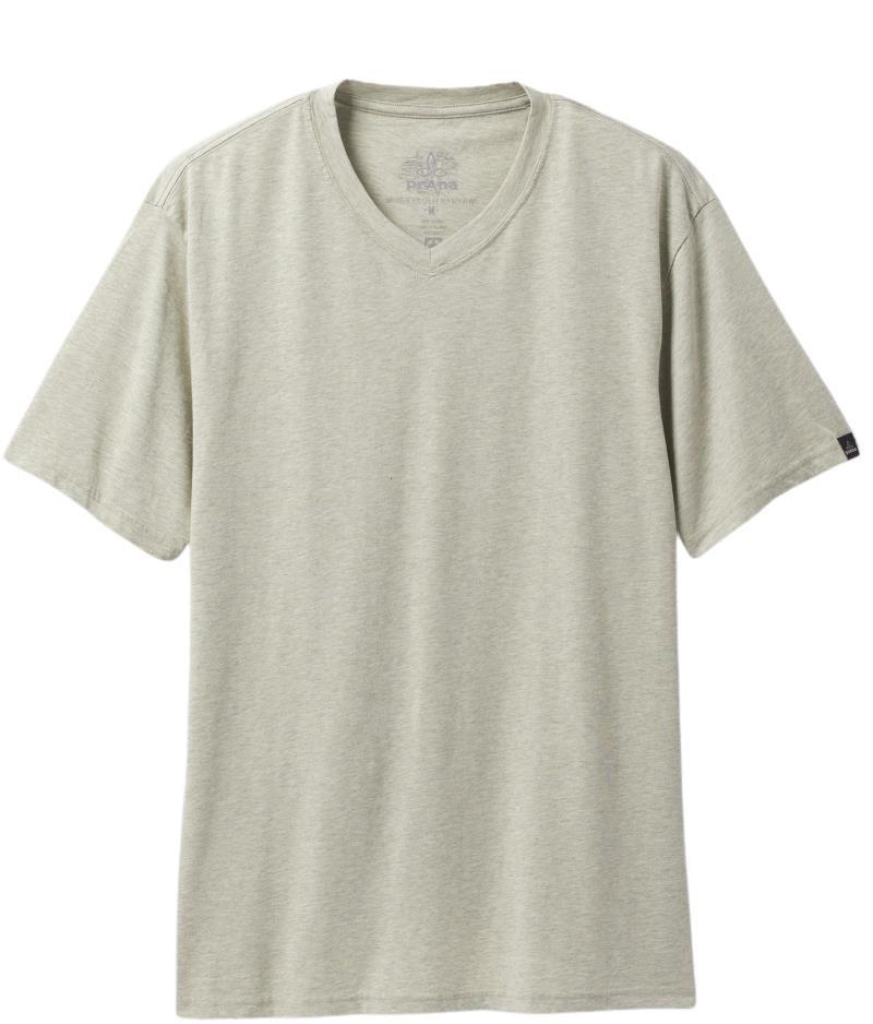 prAna V-Neck SS T-Shirt - Tall - Mens - Coastal Sage Heather 1