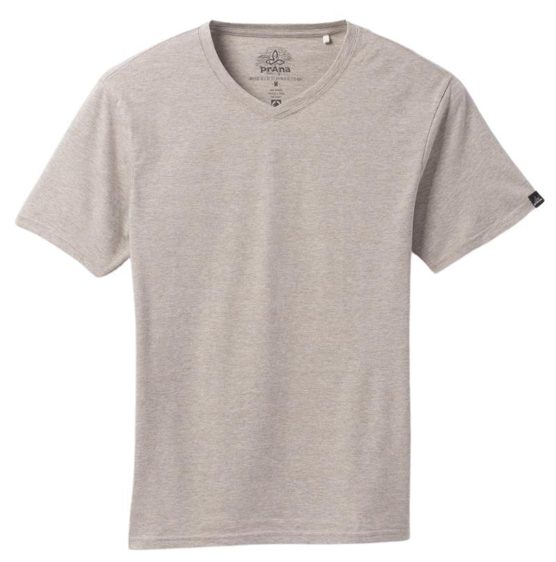 prAna V-Neck SS T-Shirt - Tall - Mens - Dark Khaki Heather 1