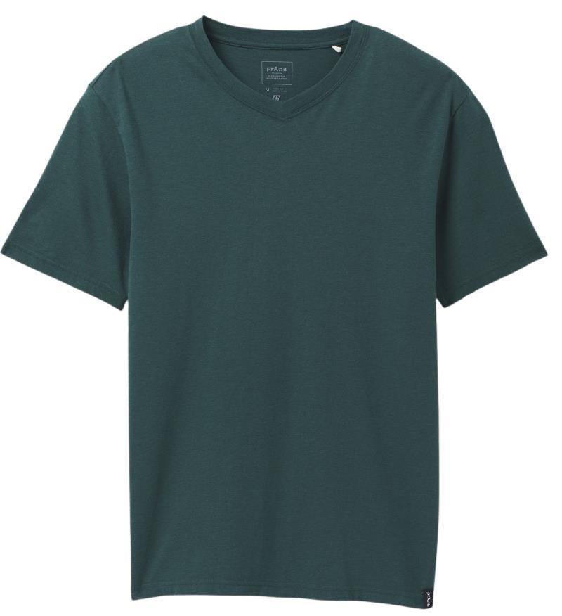 prAna V-Neck SS T-Shirt - Tall - Mens - Deep Pine Heather 1