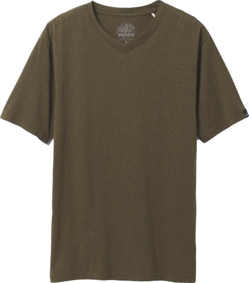 prAna V-Neck SS T-Shirt - Tall - Mens - Peat Heather 1