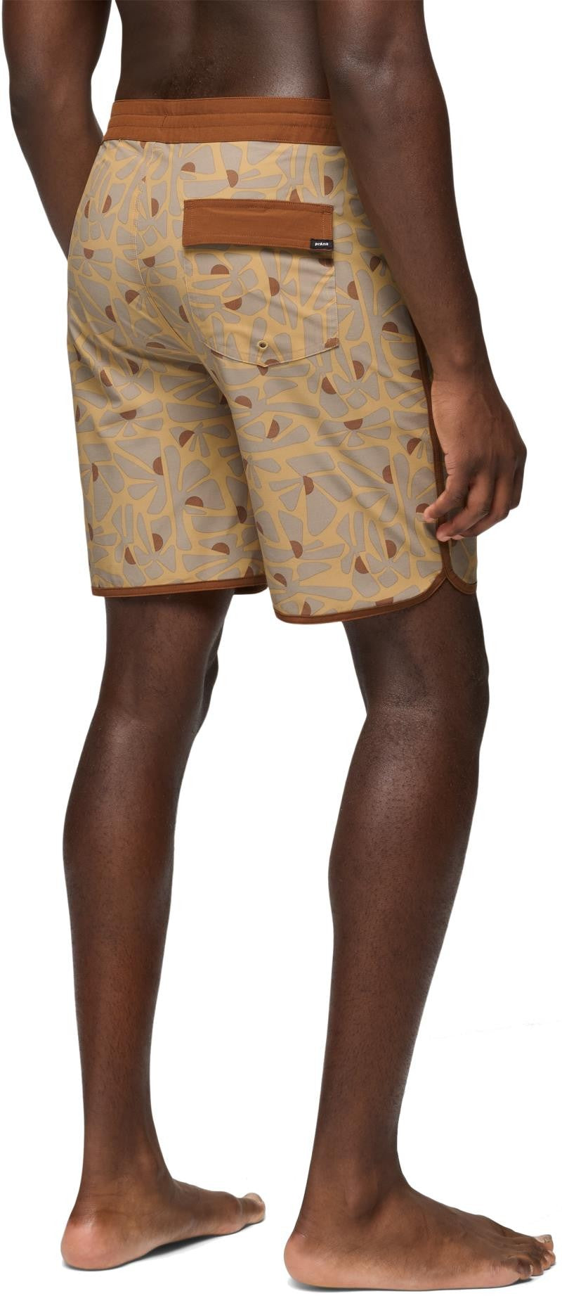 prAna Vintage BoardShorts, 6" Inseam - Mens - pollen retro bloom 1