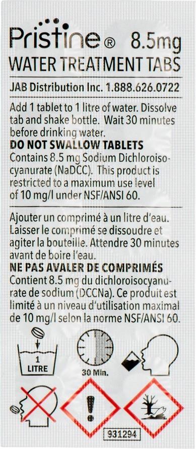 Pristine Tablets Small V2 - 50 - 1L Tabs - not applicable 1