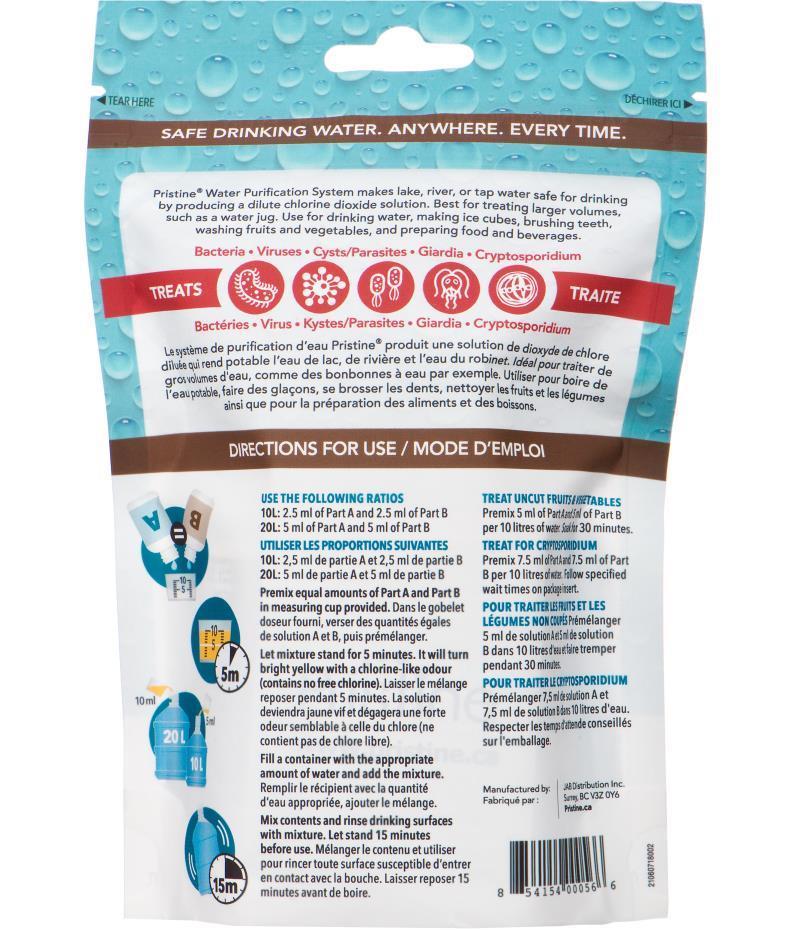 Pristine Water Treatment Personal Pack 4oz / 60ml - Not Applicable 2
