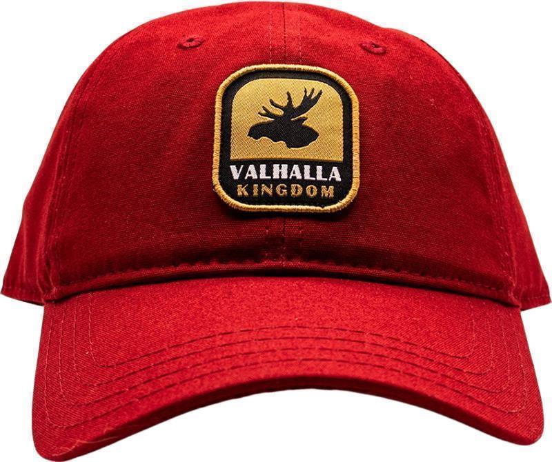 VPO Adjustable Hat - Small Moose Patch - dark red 1