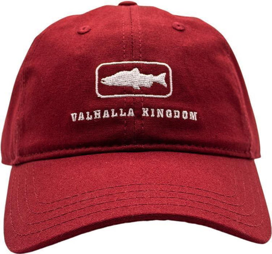 VPO Adjustable Hat - Wide Trout Patch - Dark Red 1