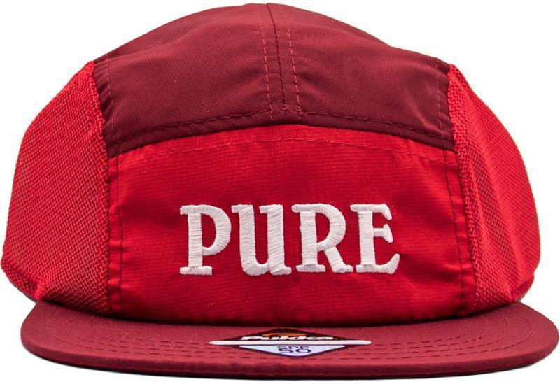 VPO SPF 50 Runners Hat - Large Pure Logo - dark red 1