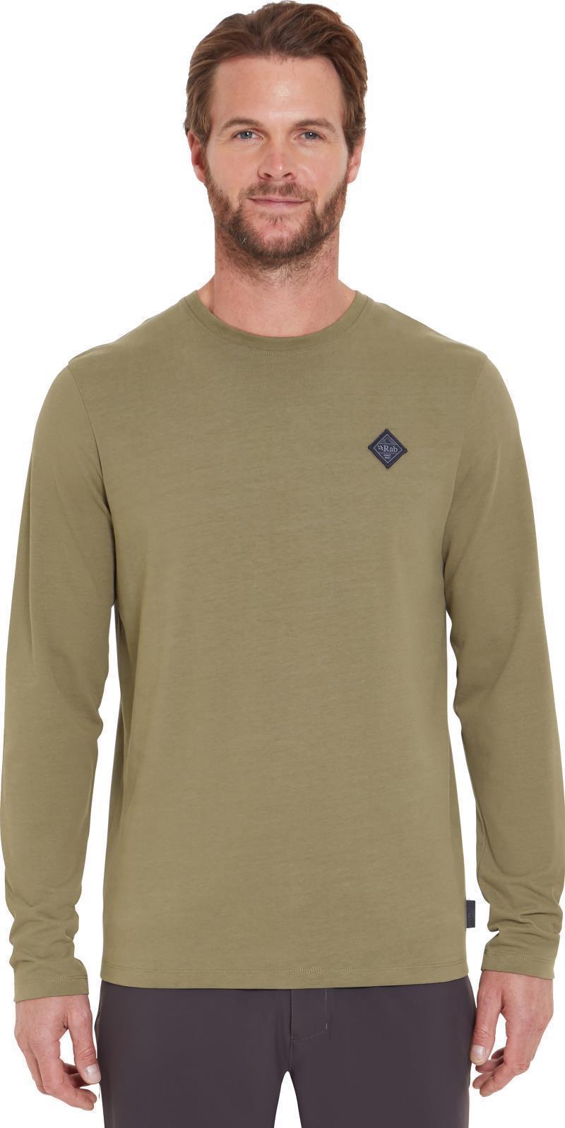 Basecamp Logo Badge LS Tee - Mens - Light Khaki 3