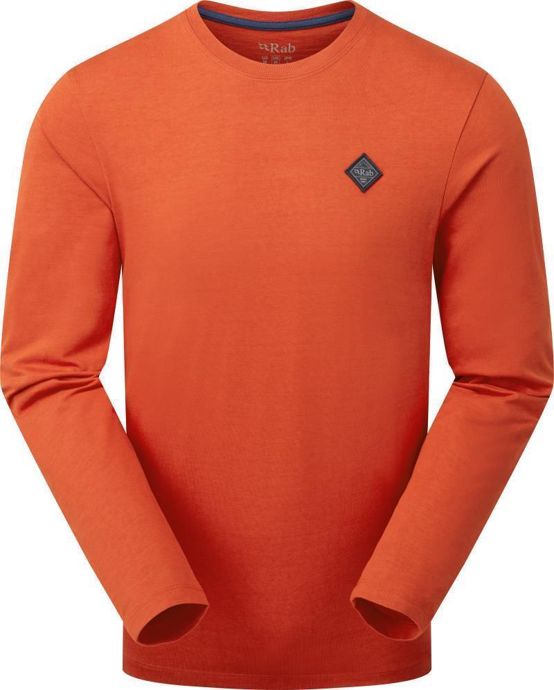 Basecamp Logo Badge LS Tee - Mens - Red Clay 1