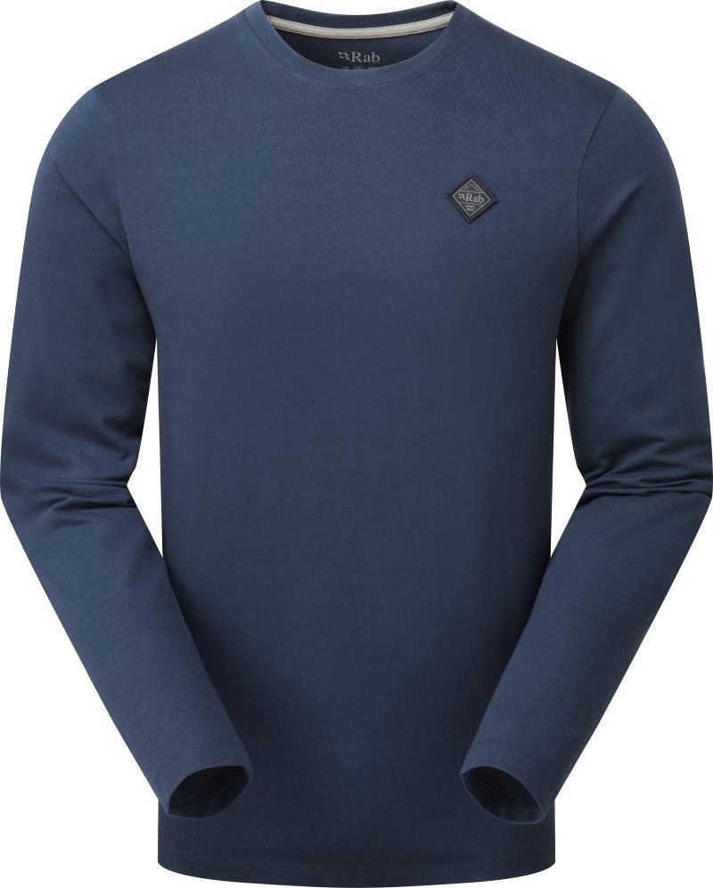 Basecamp Logo Badge LS Tee - Mens - Tempest Blue 1