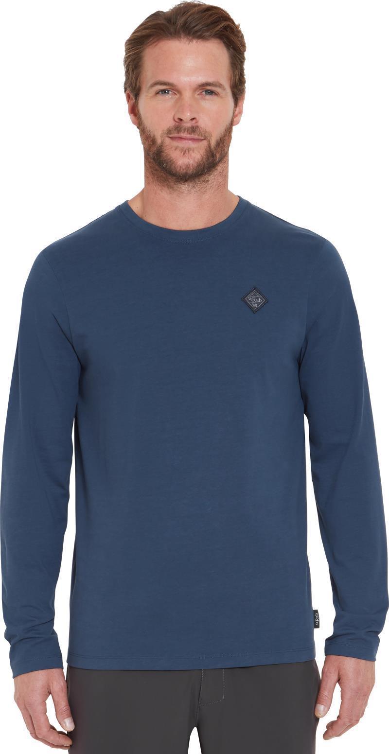 Basecamp Logo Badge LS Tee - Mens - Tempest Blue 3